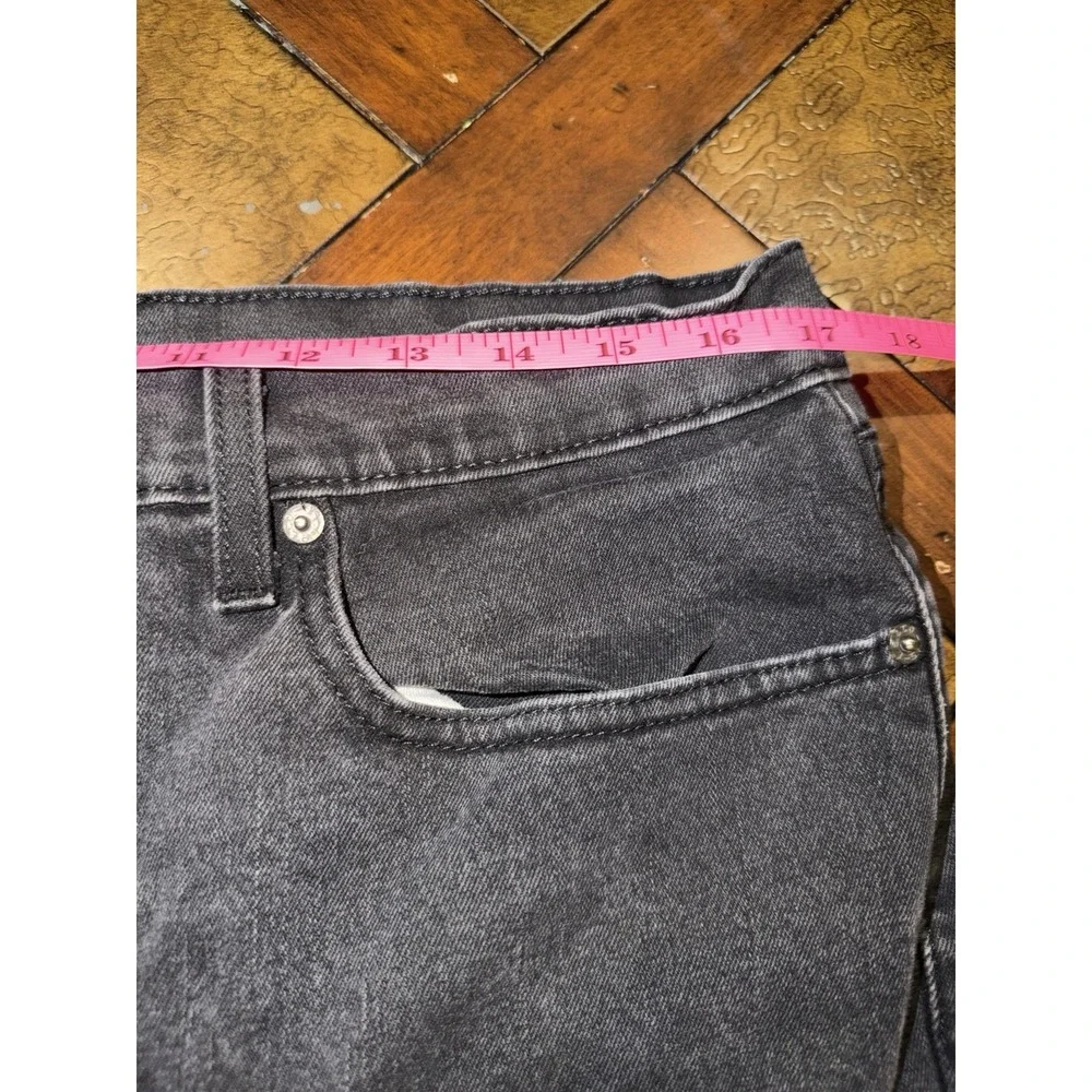 Levi's 502 Men's Tapered Leg Black Denim Jeans Size 34x28 Dark Wash C7